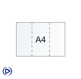 Werbebroschüren A4 horizontale, gehefaltet