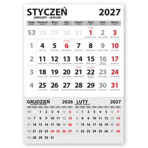 (85 x 120) - Einzelkalender - klein, 1 Block