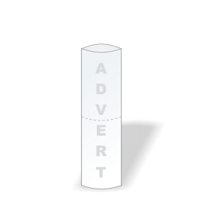 (500x1800) Totem display flash, elliptical, automatic (500x1800) Totem display flash, elliptical, automatic