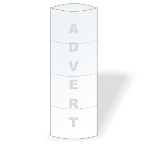 (900x2600) Totem display flash, elliptical, automatic (900x2600) Totem display flash, elliptical, automatic