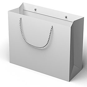 400x350x200 (A121) Laminierte Papiertaschen nach Kundenwunsch bedruckt